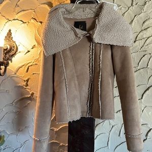 Jack suede and Sherpa moto jacket.